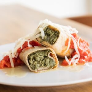 Canelones de Espinaca y Ricotta